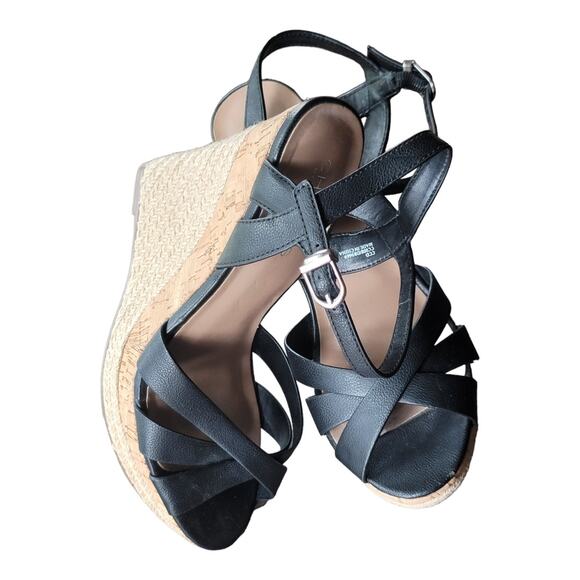 CHARLES BY CHARLES DAVID Lazaro Platform Sandals Women's Size 8.5M Wedge Heels - Picture 7 of 7